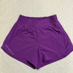 lululemon athletica Vibrant Purple Athletic Shorts